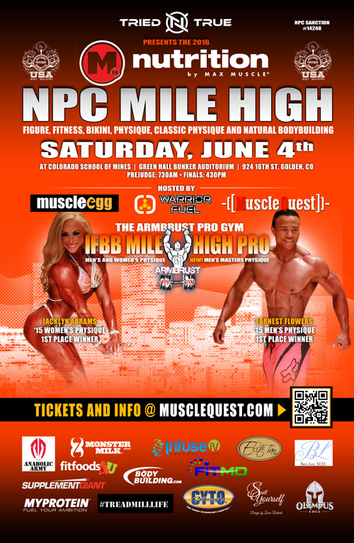 2016 Max Muscle NPC Mile High & IFBB Armbrust Pro Gym Mile High Pro Championships